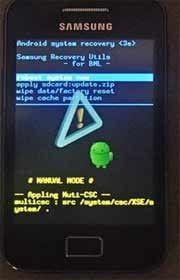 recovery mode Galaxy Ace S5380