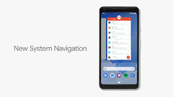 Android P nuevo menú de navegación