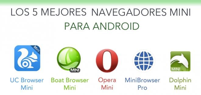 Portada de Top 5 navegadores mini android