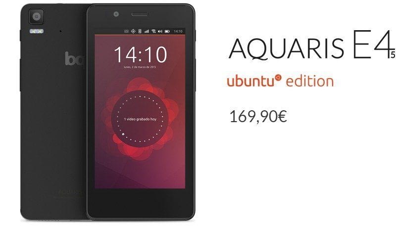 Portada de BQ aquaris ubuntu edition