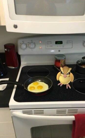Pokemon en la cocina